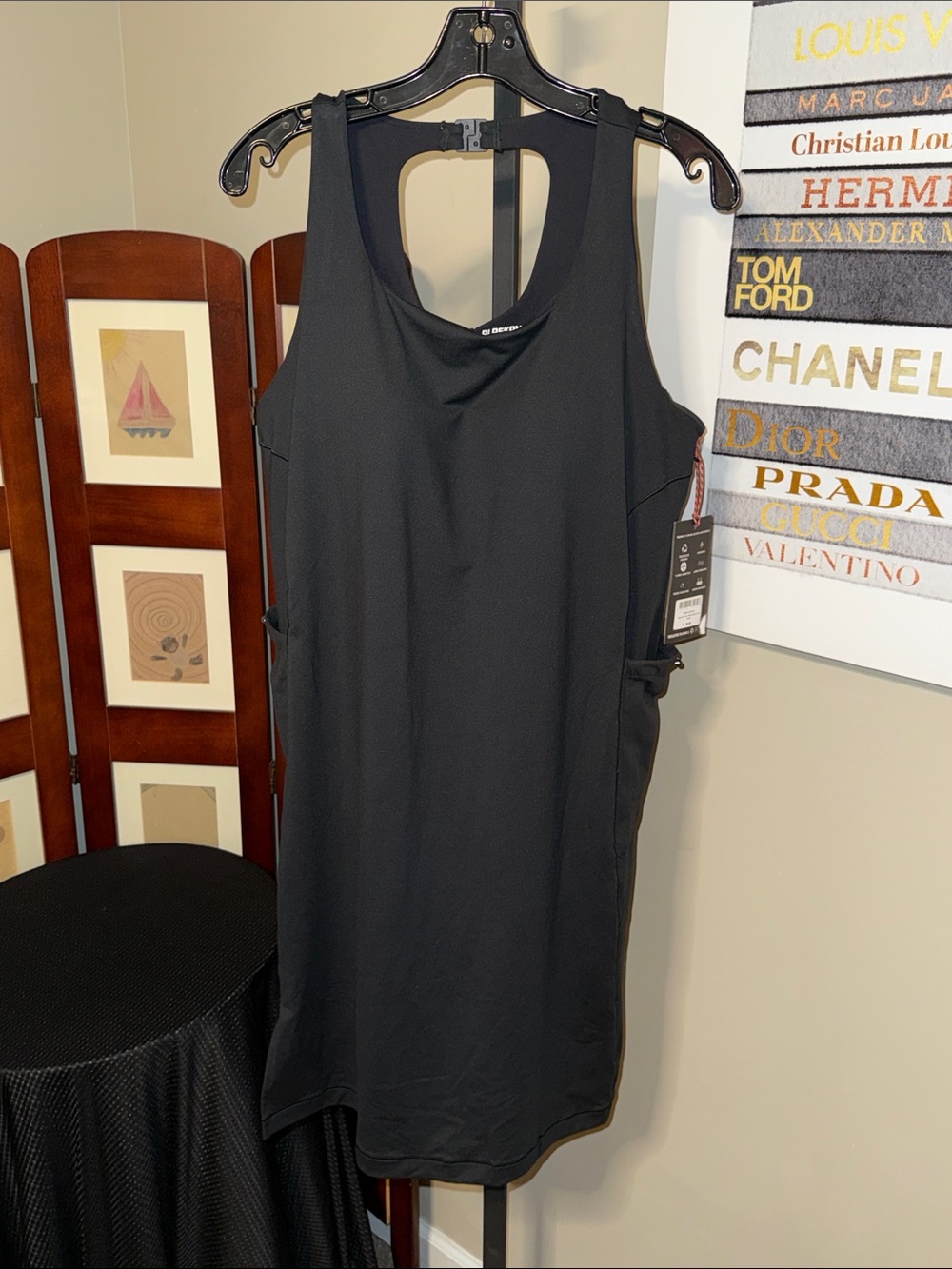 Duluth Trading Co Black Sleeveless AKHG Outer Limit dress